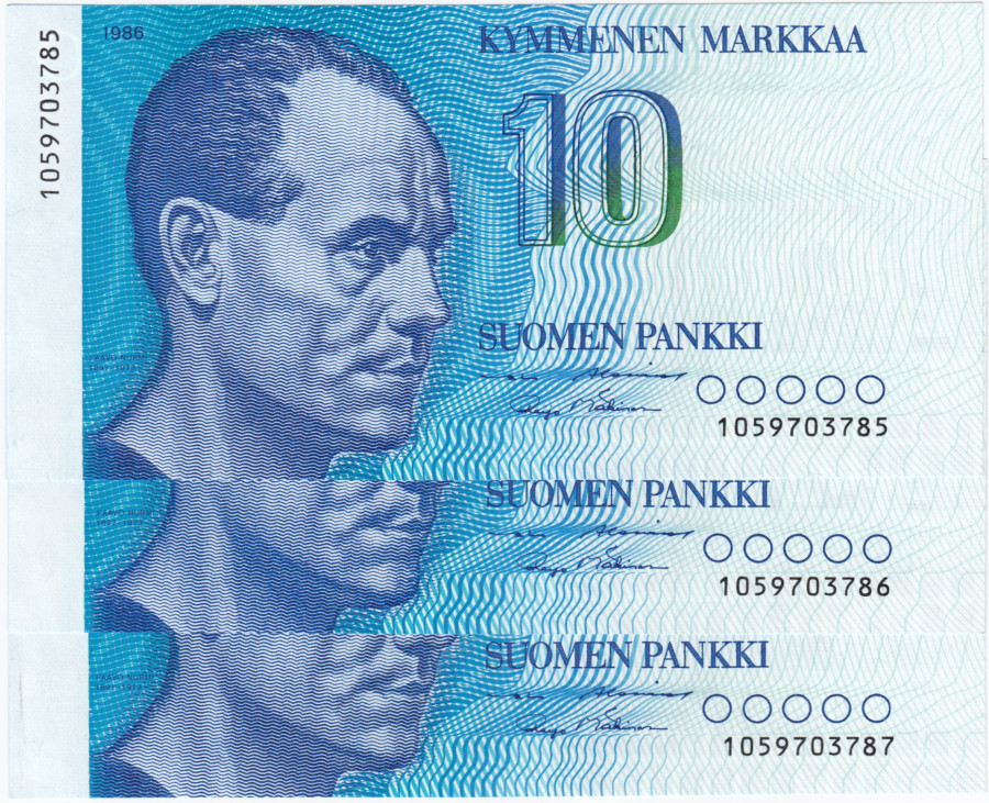 10 Markkaa 1986 105970378X